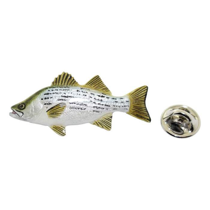 Hybrid Striper Pin ~ Hand Painted ~ Lapel Pin ~ Hand Painted Lapel Pin ~ Sarah's Treats & Treasures
