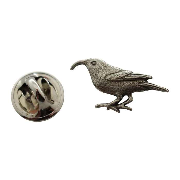 Iiwi Mini Pin ~ Antiqued Pewter ~ Miniature Lapel Pin ~ Sarah's Treats & Treasures