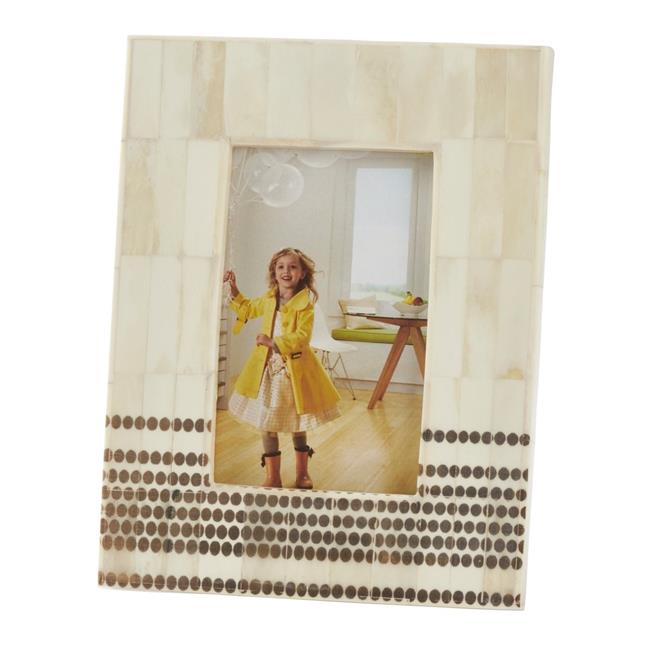 Ivory Dotted Bone Frame