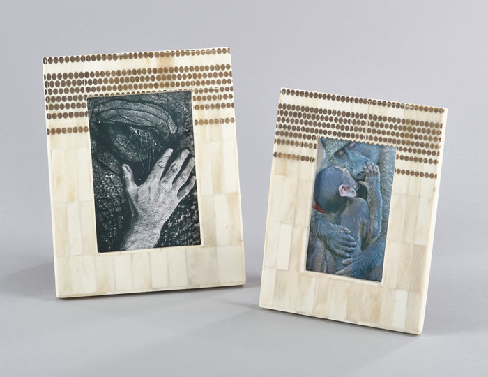 Ivory Dotted Bone Frame