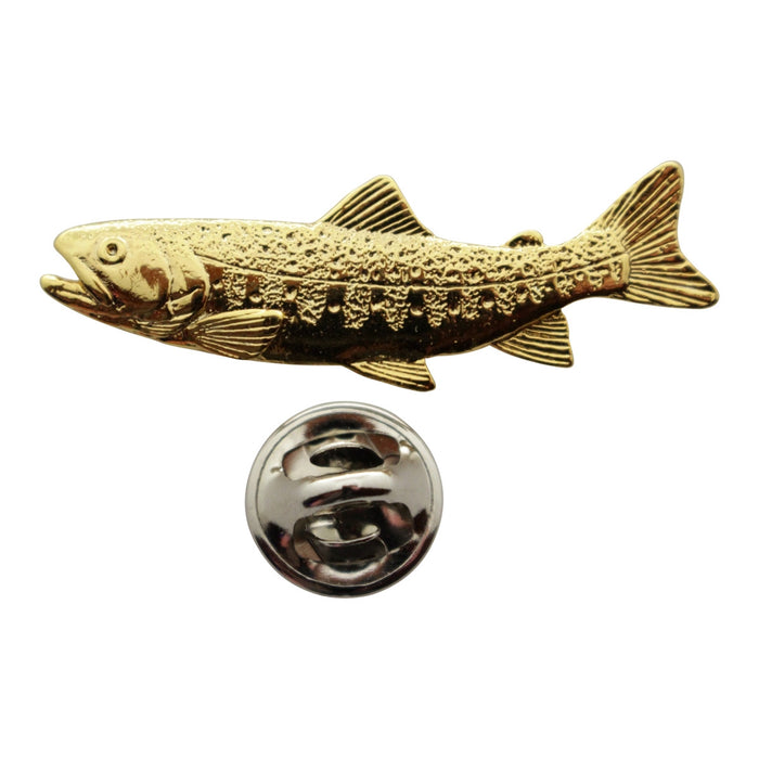 Iwana Pin ~ 24K Gold ~ Lapel Pin ~ 24K Gold Lapel Pin ~ Sarah's Treats & Treasures