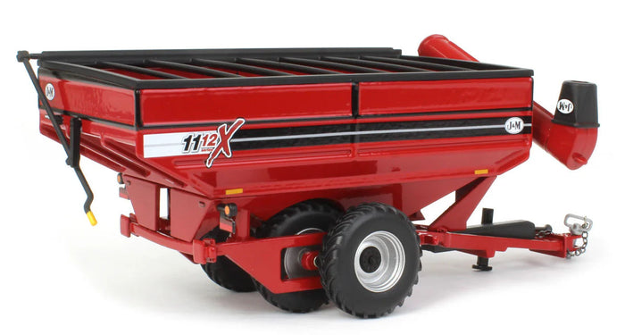 #JMM033 1/64 Red J&M X1112 X-Tended Reach Grain Cart with Tandem Walking Duals