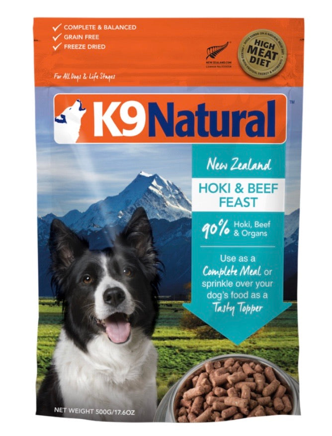 K9 Natural Hoki & Beef Feast