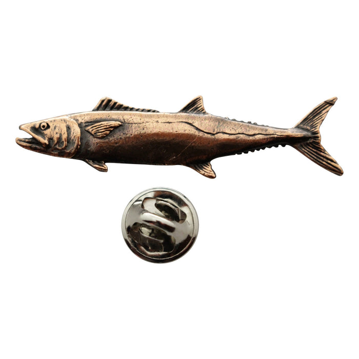 King Mackerel Pin ~ Antiqued Copper ~ Lapel Pin ~ Sarah's Treats & Treasures