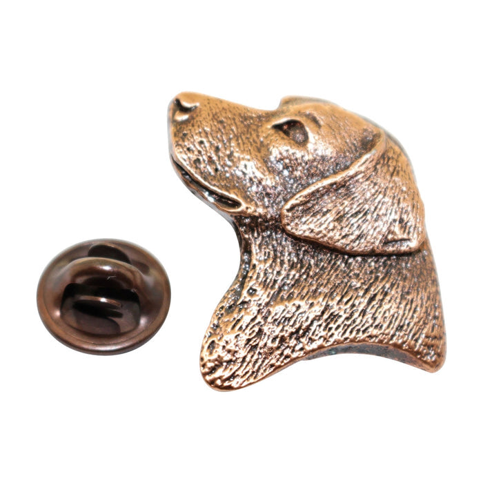 Labrador or Lab Head Pin ~ Antiqued Copper ~ Lapel Pin ~ Sarah's Treats & Treasures