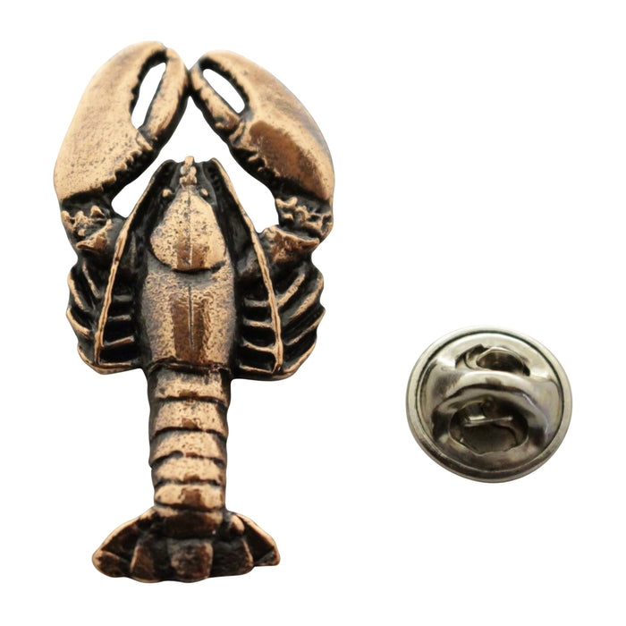 Lobster Pin ~ Antiqued Copper ~ Lapel Pin ~ Sarah's Treats & Treasures