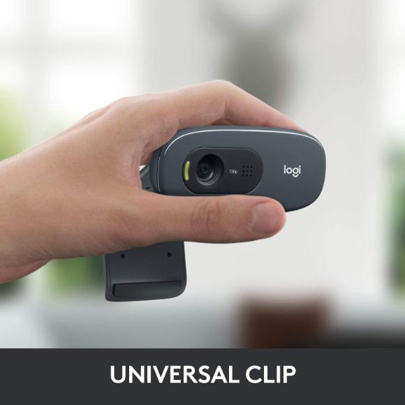 Logitech C270 HD Webcam HD 720p - Black - PakByte Computers