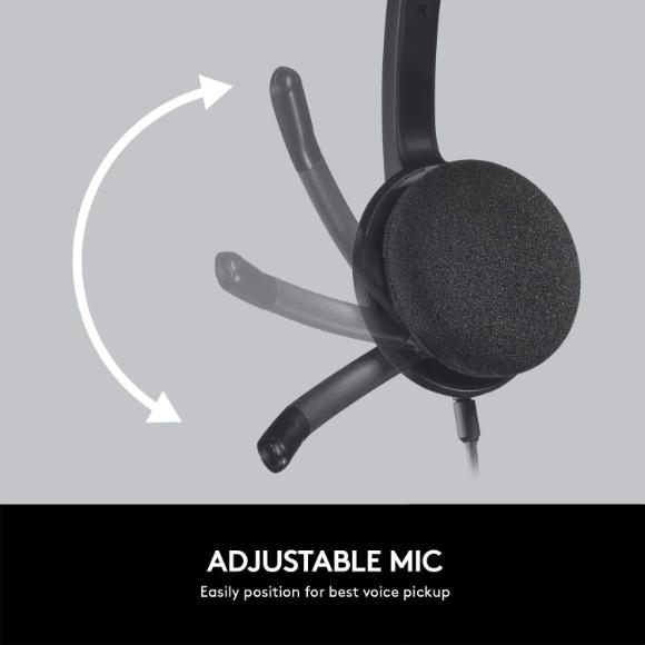 Logitech USB Headset H340 Black - PakByte Computers