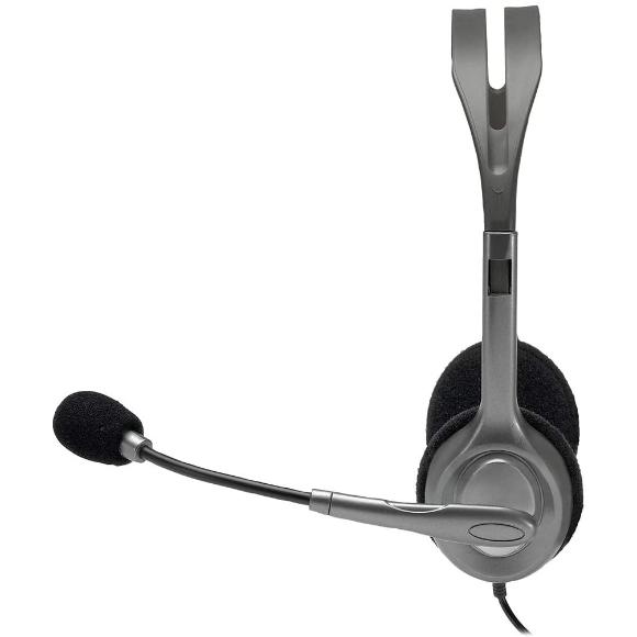 Logitech Stereo Headset H110 Silver - PakByte Computers