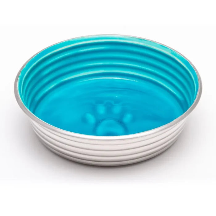 Loving Pets: Le Bol Bowl Non Skid Stainless Steel Bowl | Seine Blue - Medium