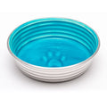 Loving Pets: Le Bol Bowl Non Skid Stainless Steel Bowl | Seine Blue - Medium