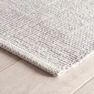 Marled Woven Cotton Rug - Grey