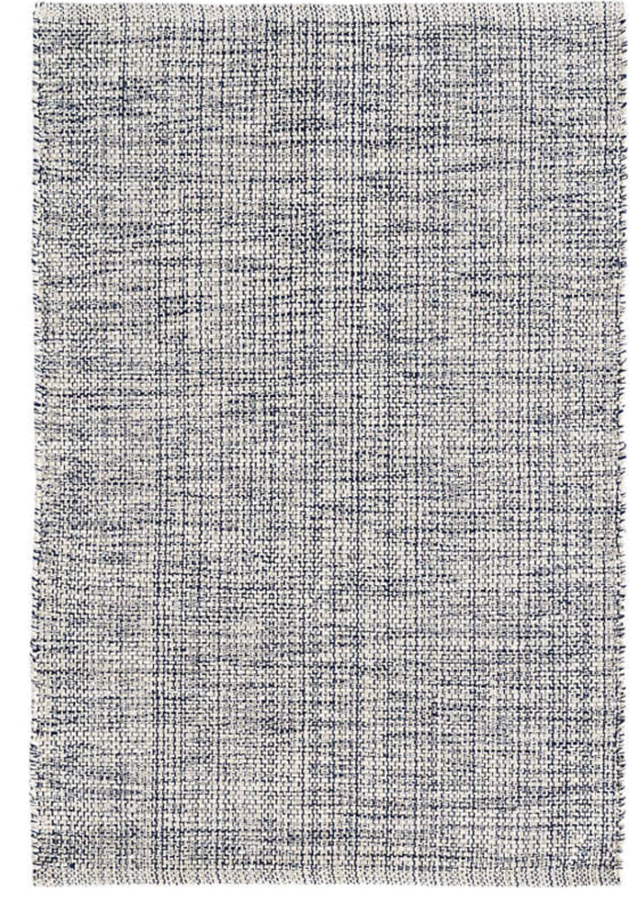 Marled Woven Cotton Rug - Indigo
