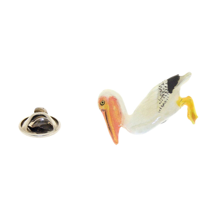 Pelican Pin ~ Hand Painted ~ Lapel Pin ~ Hand Painted Lapel Pin ~ Sarah's Treats & Treasures
