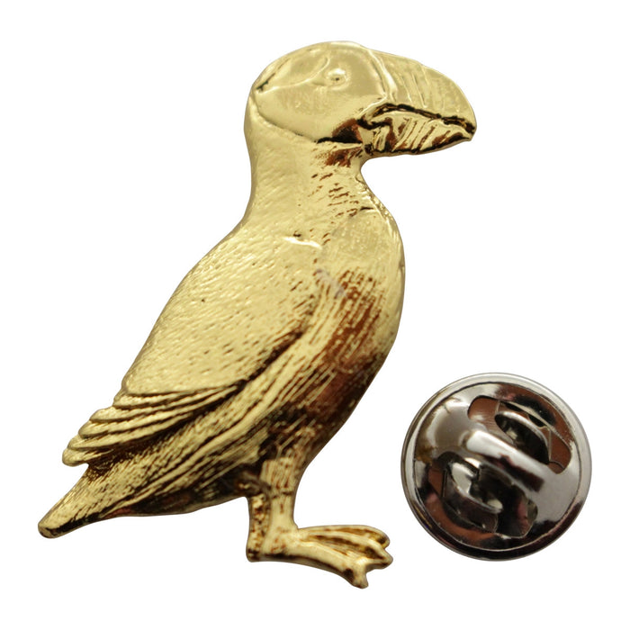 Puffin Pin ~ 24K Gold ~ Lapel Pin ~ 24K Gold Lapel Pin ~ Sarah's Treats & Treasures