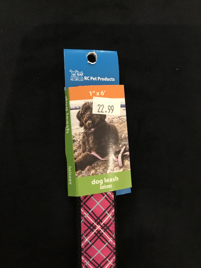 RC Pets Leash 1x6 Red Tartan