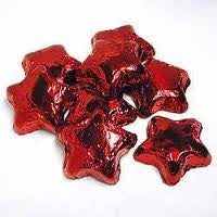 Red Chocolate Stars 5LB Bulk