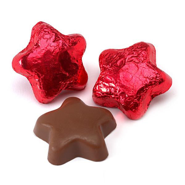 Red Chocolate Stars 5LB Bulk