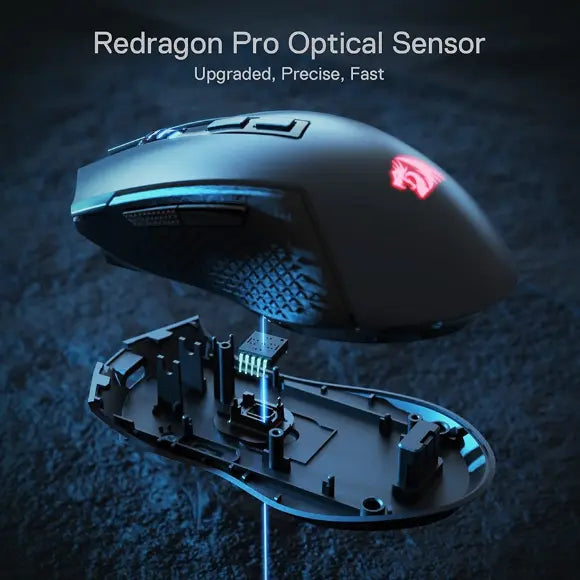 Redragon TRIDENT M693 Wireless Bluetooth RGB Gaming Mouse - PakByte Computers