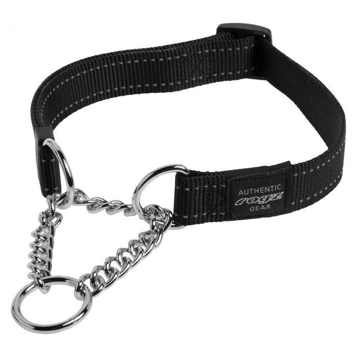 Rogz Control Martingale Collar Black