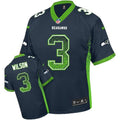 Russell Wilson Steel Blue Men's Stitched NFL Elite Drift Fashion Jersey - Sports Nut Emporium