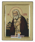 Saint Seraphim of Sarov (Engraved icon - S Series)-Christianity Art