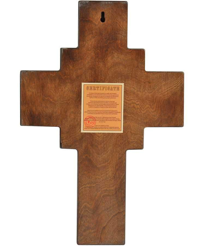 Set of 2 – Wooden Blessing Cross of Jesus Christ & Mount Athos Prayer Rope