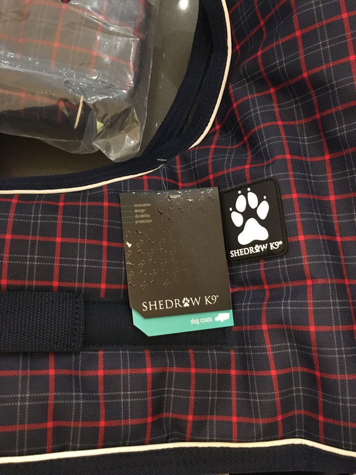 Shedrow K9 Glacier Navy Tartan XL