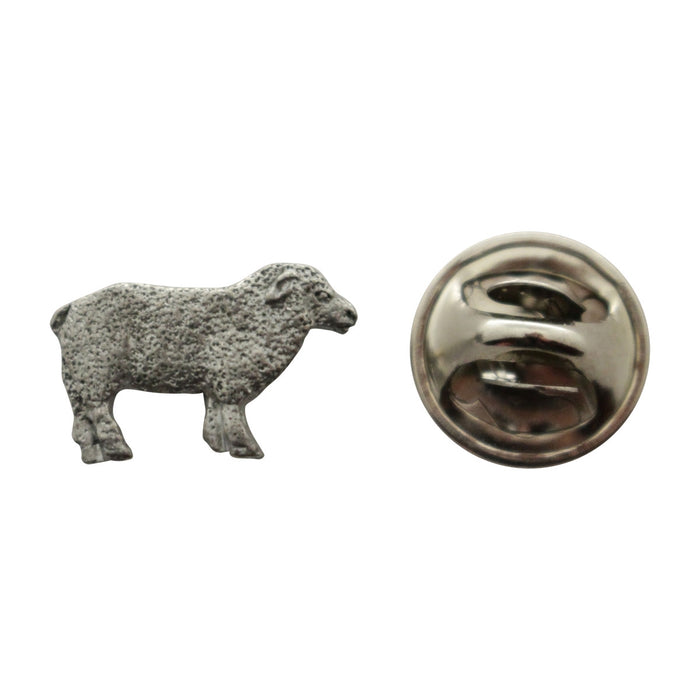 Sheep Mini Pin ~ Antiqued Pewter ~ Miniature Lapel Pin ~ Sarah's Treats & Treasures