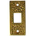 Solid Brass Craftsman Pocket Door Strike Plate