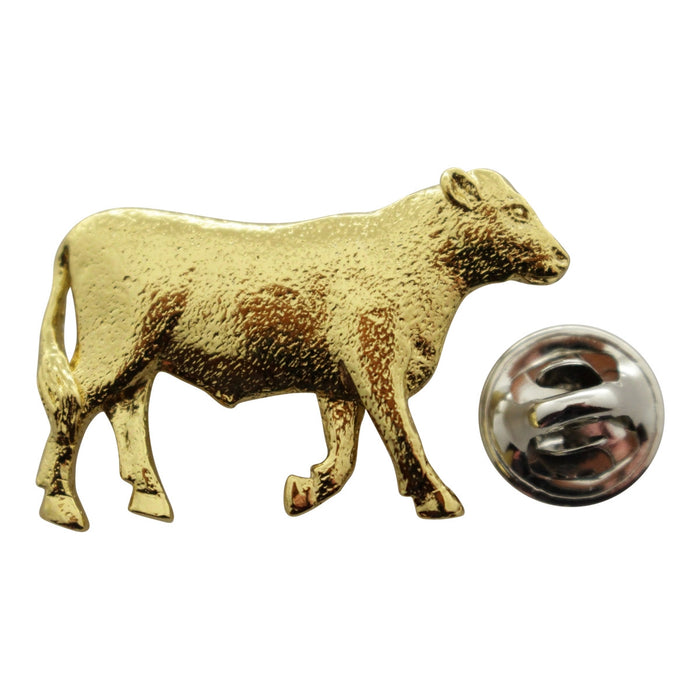 Steer Pin ~ 24K Gold ~ Lapel Pin ~ 24K Gold Lapel Pin ~ Sarah's Treats & Treasures