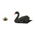 Swan Black Pin ~ Hand Painted ~ Lapel Pin ~ Hand Painted Lapel Pin ~ Sarah's Treats & Treasures