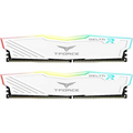 T-Force Delta 3600MHZ DDR4 16GB (8x2) - White Desktop Memory - PakByte Computers