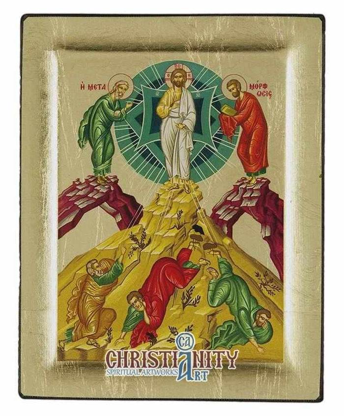 The Metamorphosis, Holy Monastery of Stavronikita (Engraved icon - S Series)-Christianity Art
