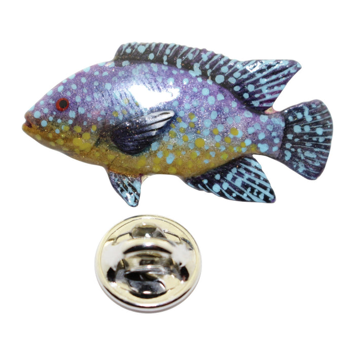 Tilapia Pin ~ Hand Painted ~ Lapel Pin ~ Hand Painted Lapel Pin ~ Sarah's Treats & Treasures