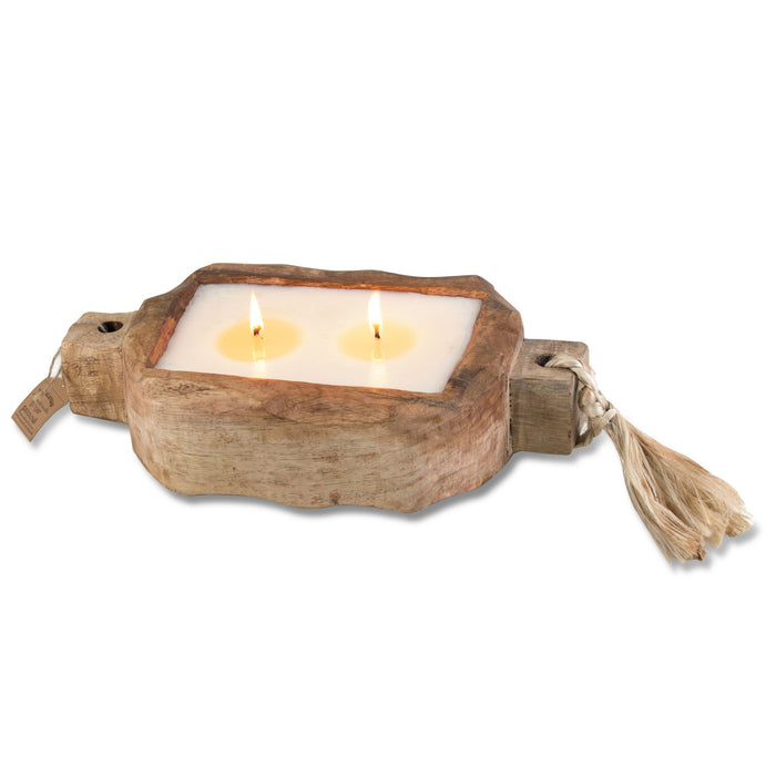 Tobacco Bark Driftwood Candle - 2 Sizes