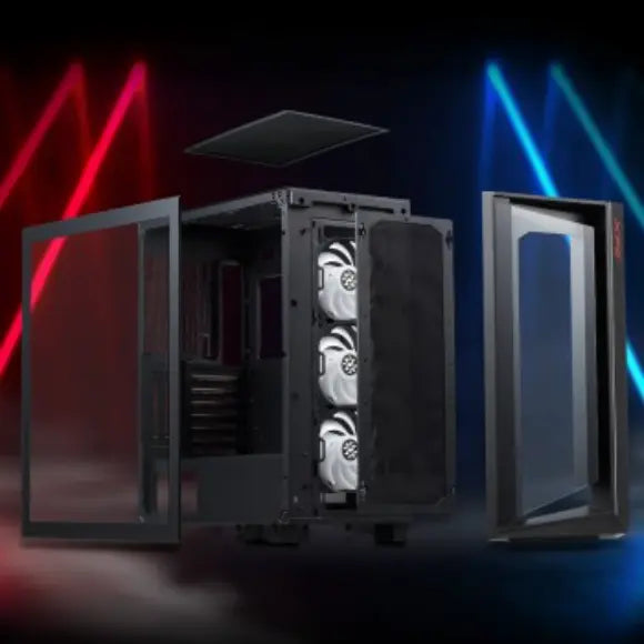 XPG CRUISER Mid-Tower Gaming Casing - Black - PakByte Computers