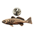 Yellow Perch Pin ~ Antiqued Copper ~ Lapel Pin ~ Sarah's Treats & Treasures
