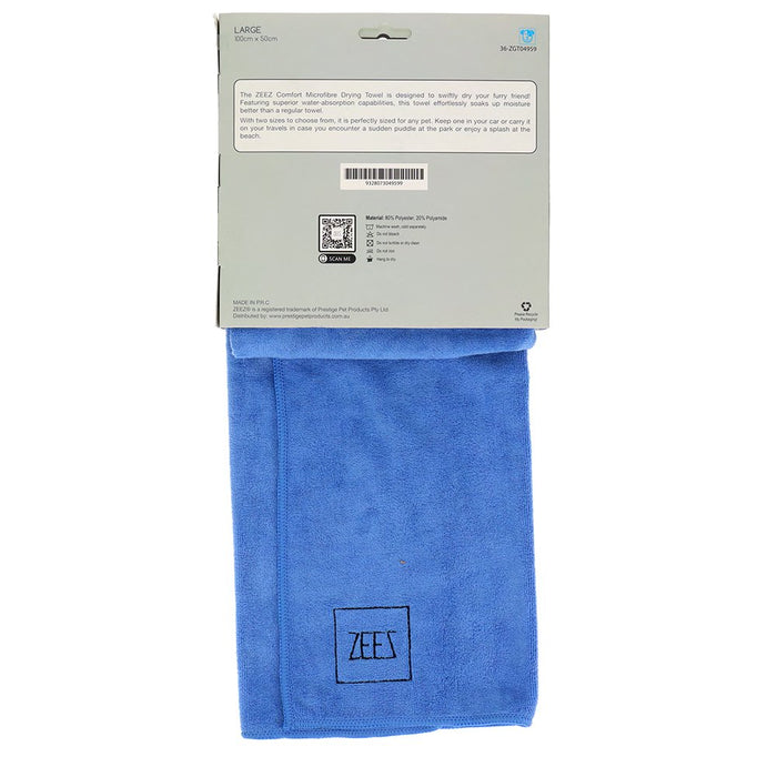 ZEEZ: Comfort Microfibre Drying Towel 100x50cm
