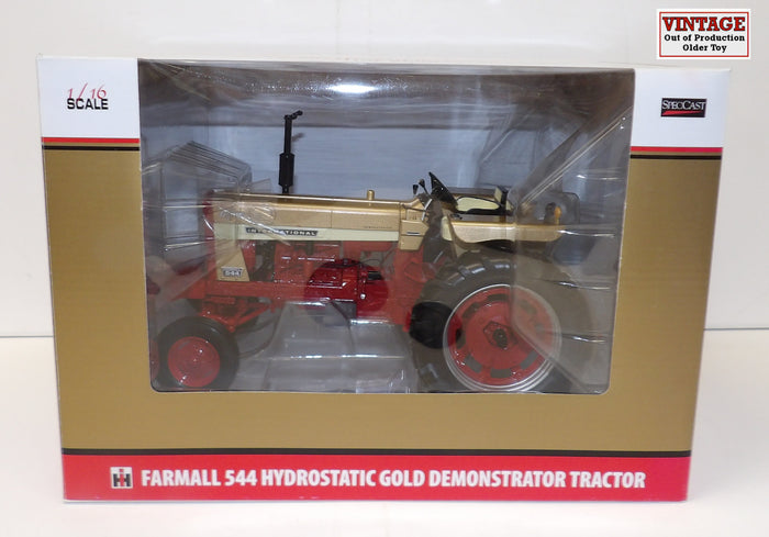 #ZJD1669 1/16 Farmall 544 Hydrostatic Gold Demonstrator Tractor, 2011 Lafayette Farm Toy Show Edition