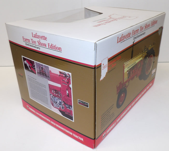 #ZJD1669 1/16 Farmall 544 Hydrostatic Gold Demonstrator Tractor, 2011 Lafayette Farm Toy Show Edition